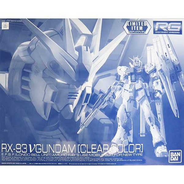 MODEL KIT RG 1/144 Ν GUNDAM CLEAR COLOR  BANDAI HOBBY