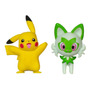Figura Pokemon Pikachu y Sprigatito Jazwares