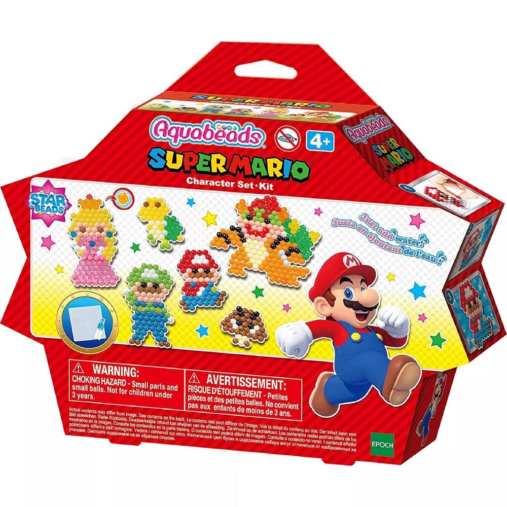 SET PERSONAJES SUPER MARIO AQUABEADS