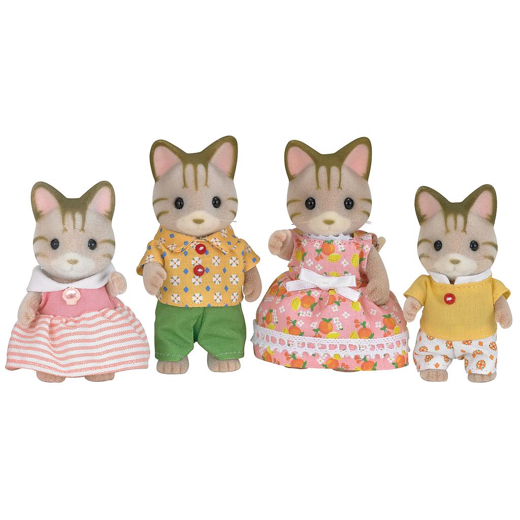 FAMILIA GATO DE RAYAS SYLVANIAN FAMILIES EPOCH