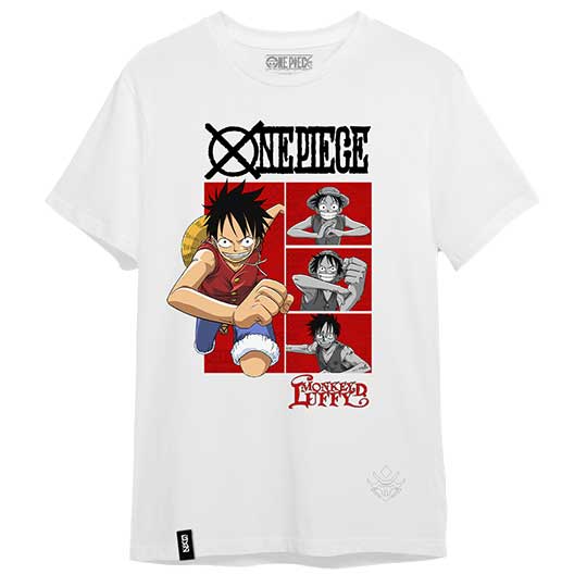 POLERA LUFFY BLANCA - ONE PIECE - Geekz