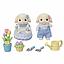 SET HERMANOS CONEJO FLORA SYLVANIAN FAMILIES
