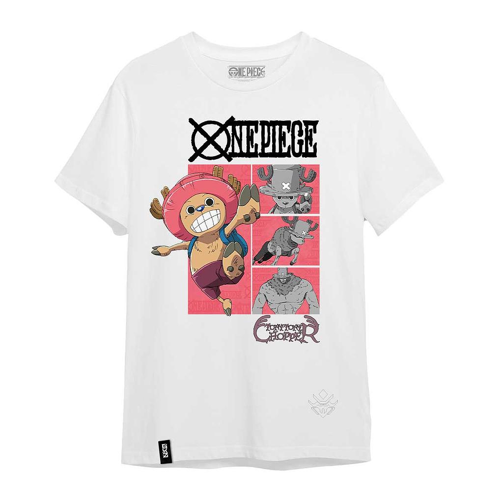 POLERA CHOPPER BLANCA - ONE PIECE - Geekz