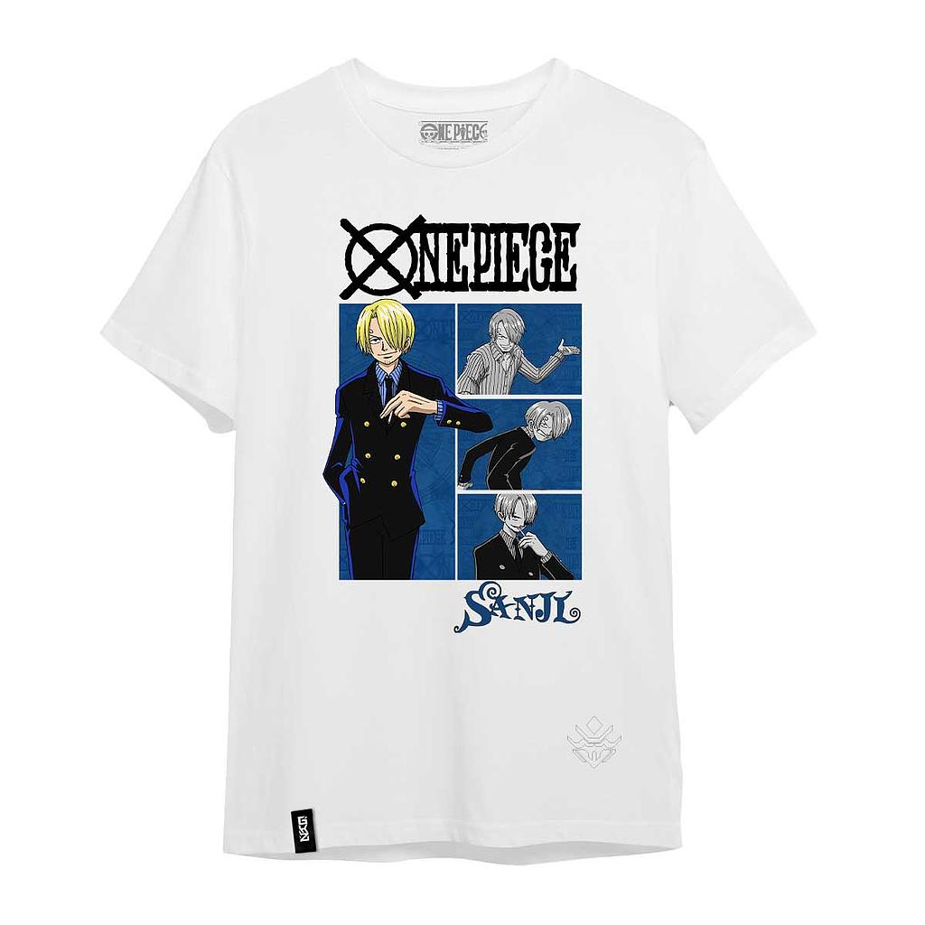 POLERA SANJI BLANCA - ONE PIECE - Geekz