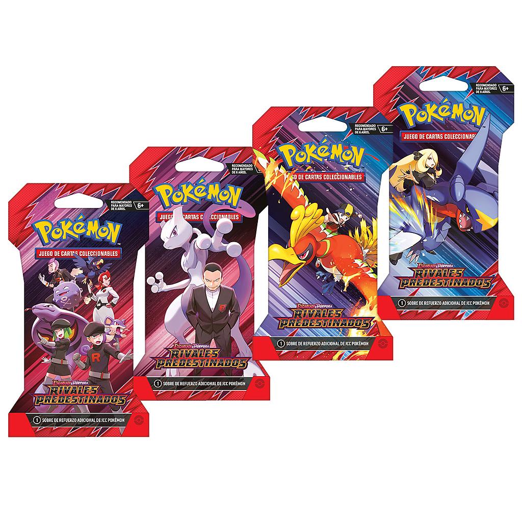 POKEMON TCG SCARLET &amp; VIOLET - DESTINED RIVALS SLEEVED BOOSTER ESPAÑOL POKEMON COMPANY