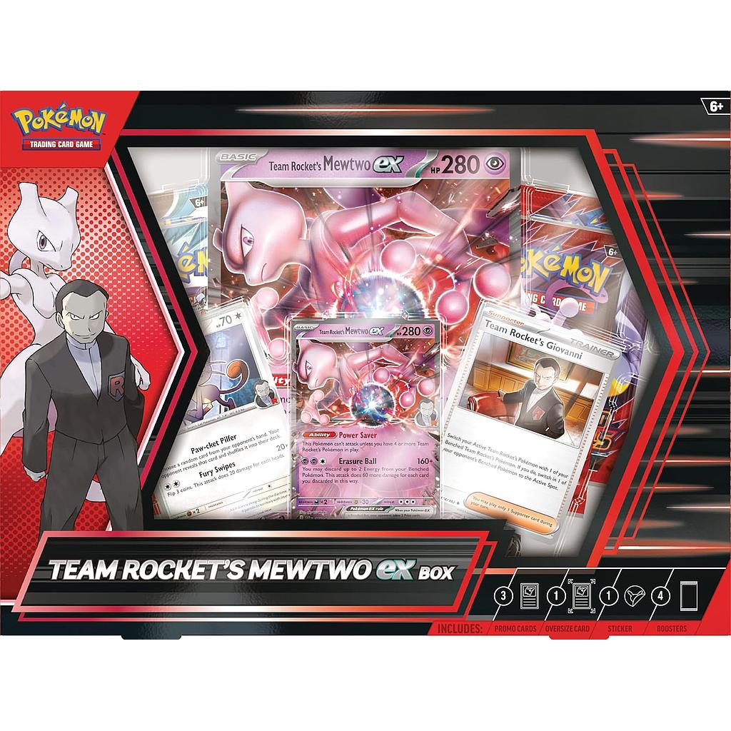 TEAM ROCKET'S MEWTWO EX BOX INGLÉS POKEMON COMPANY