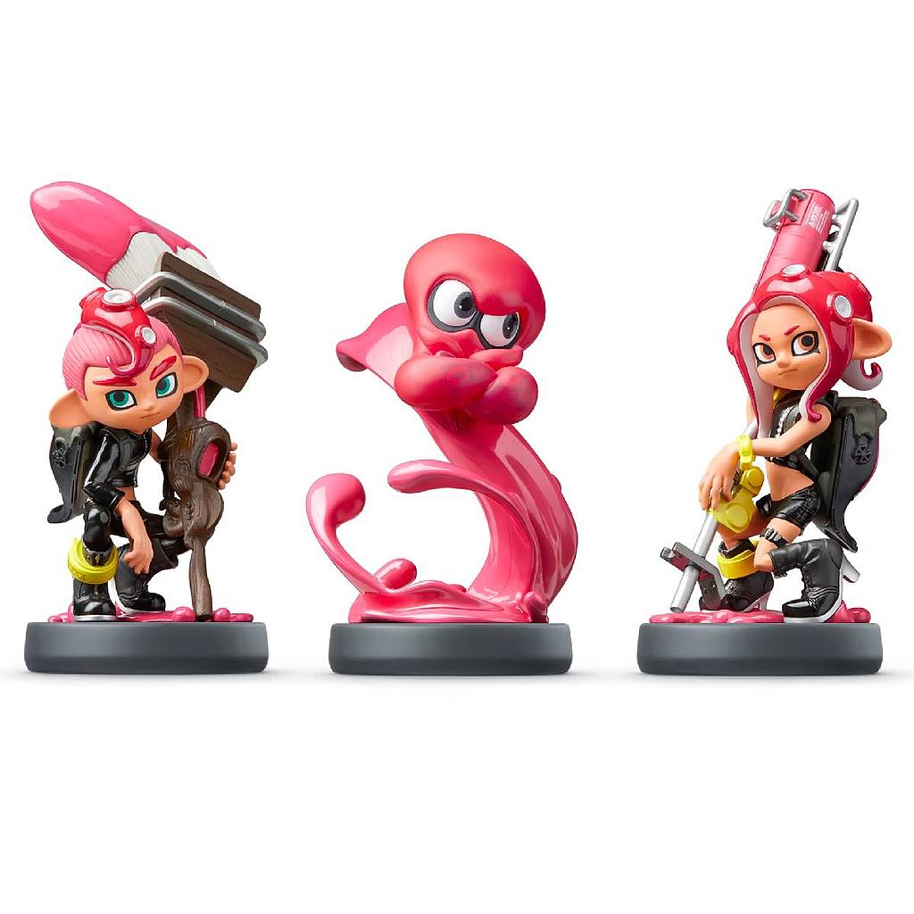 AMIIBO OCTOLINE BOY, OCTOPUS &amp; GIRS - SPLATOON COLLECTION