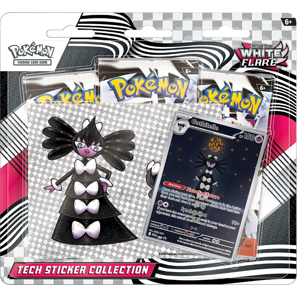WHITE FLARE - TECH STICKER COLLECTION ESPAÑOL POKEMON COMPANY
