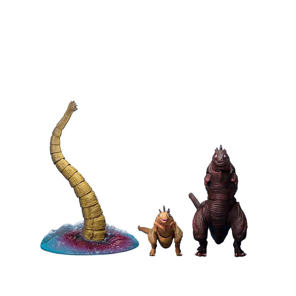 S.H.MONSTERARTS GODZILLA [2016] THE SECOND FORM &amp; THIRD FORM &amp; GIANT UNIDENTIFIED CREATURE SET TAMASHII NATIONS