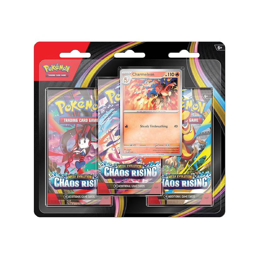 CHAOS RISING 3-PACK BLISTER INGLÉS POKEMON COMPANY