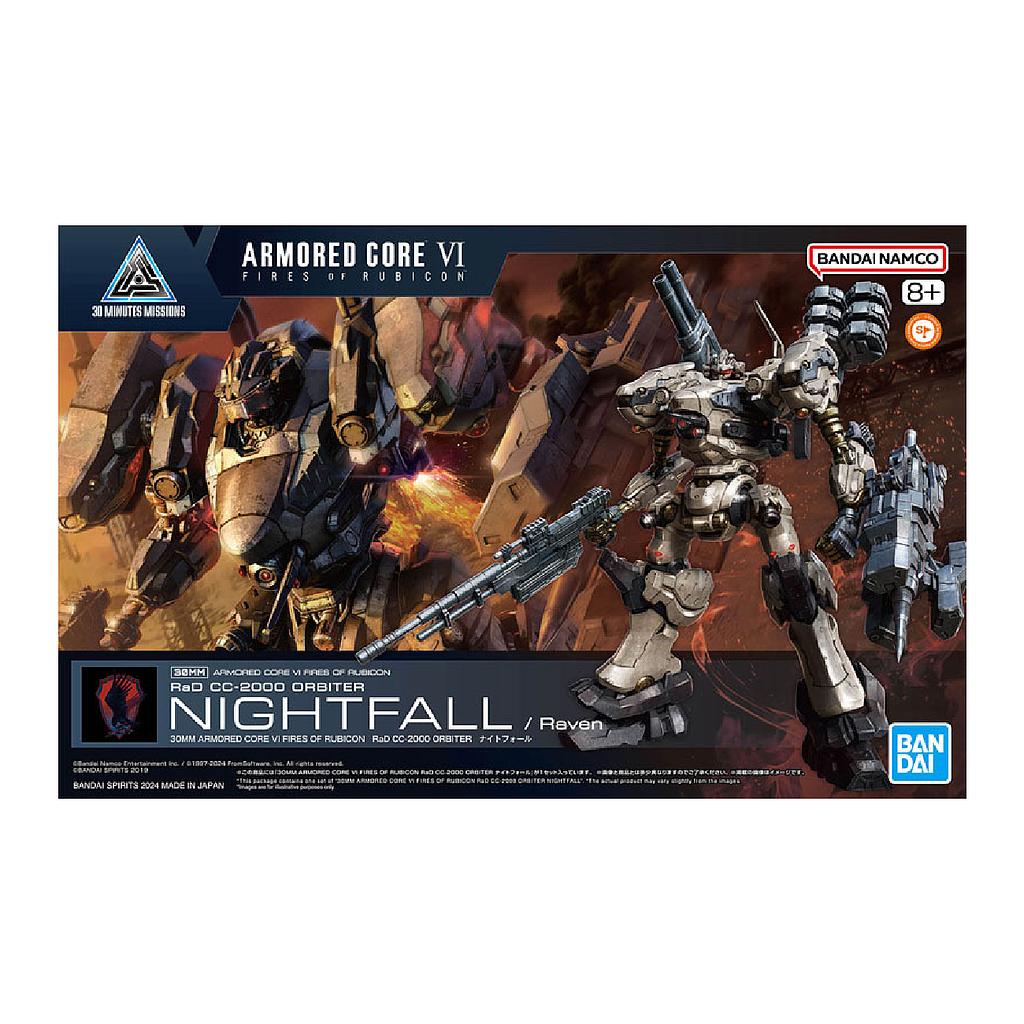 30MM ARMORED CORE Ⅵ FIRES OF RUBICON RAD CC-2000 ORBITER NIGHTFALL BANDAI HOBBY