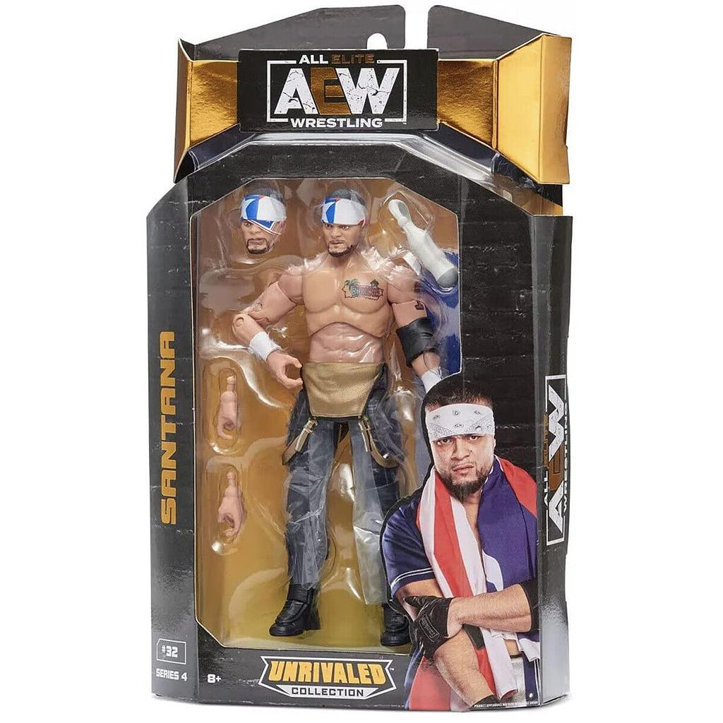 FIGURA ACCION LUCHA LIBRE AEW SANTANA JAZWARES