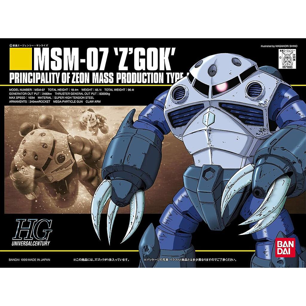 MODEL KIT 1/144 HGUC ZGOCK BANDAI HOBBY