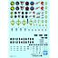 DECALS GUNDAM 16 MG MULTIUSE FEDERATION BANDAI HOBBY