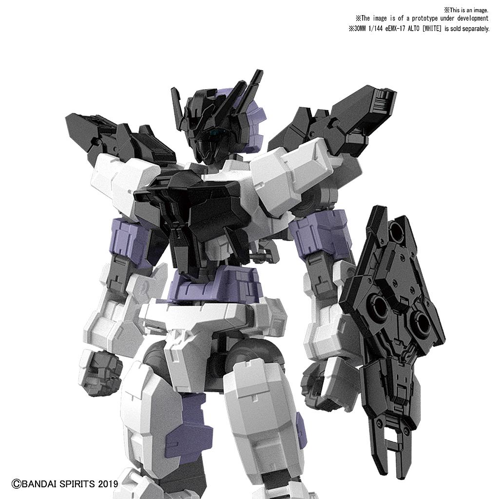 KIT ACCESORIOS 30MM 1/144 OPTION ARMOR FOR COMMANDER TYPE ALTO EXCLUSIVE/ BLACK  BANDAI HOBBY