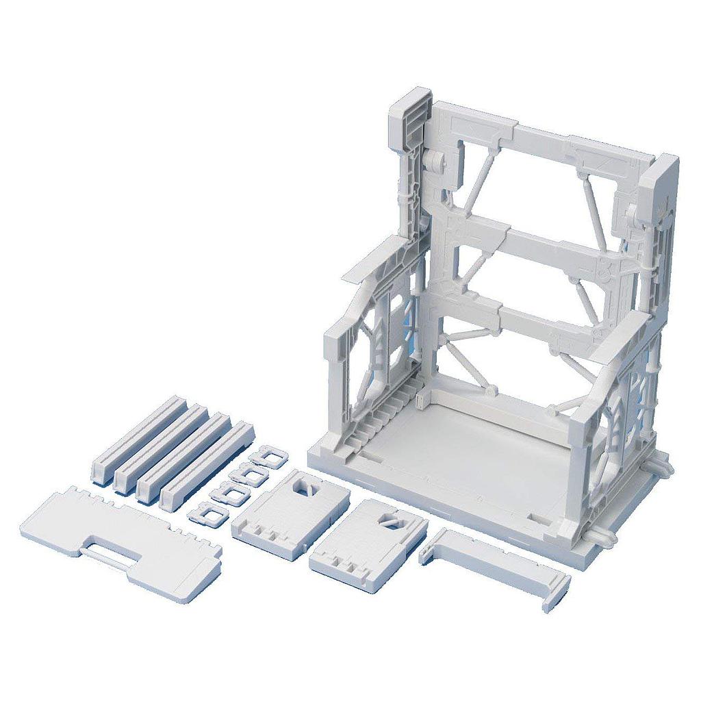 MODEL KIT BUILDERS PARTS SYSTEM BASE 001 WHITE BANDAI HOBBY
