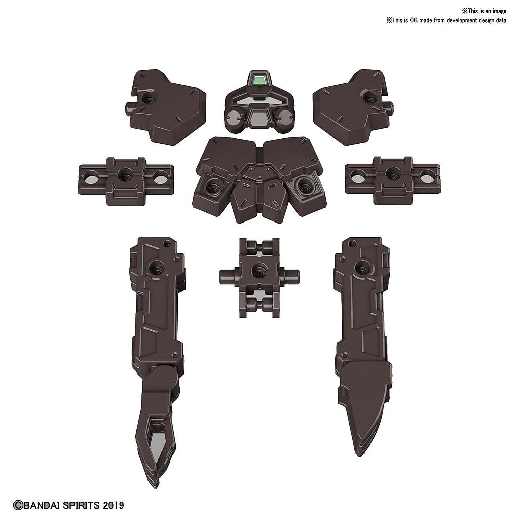 KIT ACCESORIOS 30MM 1/144 OPTION ARMOR FOR BASE ATTACK RABIOT EXCLUSIVE / DARK BROWN BANDAI HOBBY