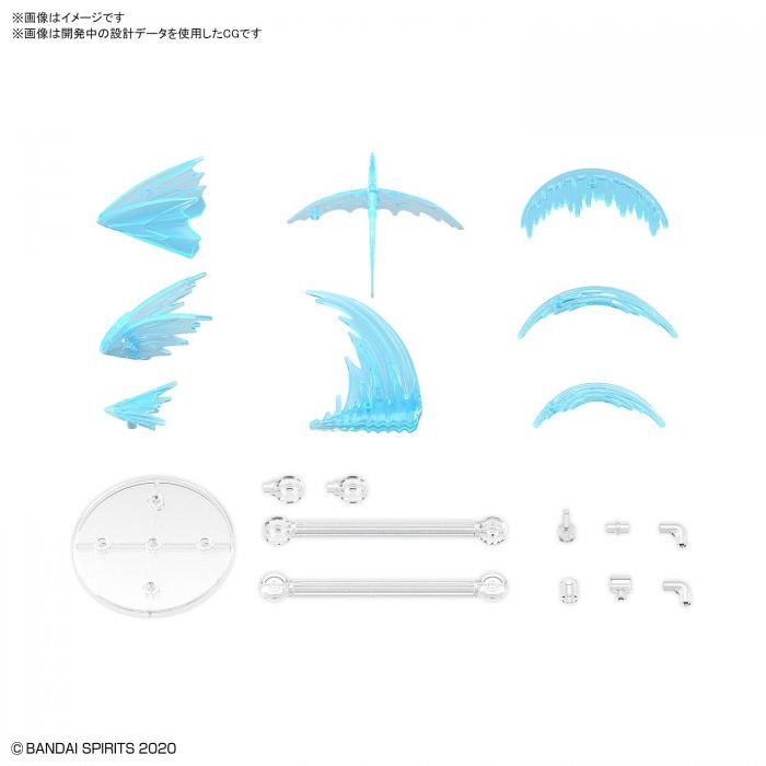 KIT ACCESORIOS CUSTOMIZE EFFECT SLASH IMAGE VER. BLUE BANDAI HOBBY