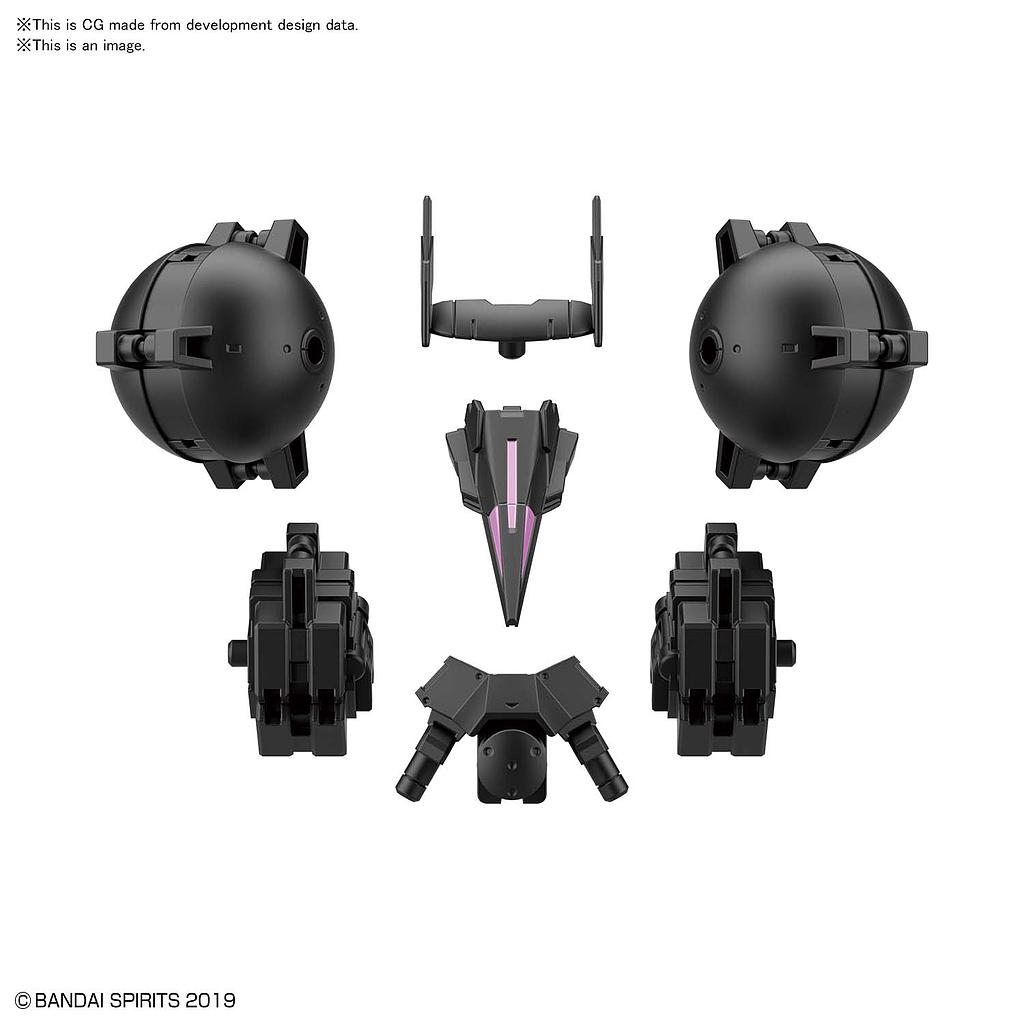 KIT ACCESORIOS 30MM 1/144 OPTION ARMOR FOR HIGH MOBILITY CIELNOVA EXCLUSIVE / BLACK BANDAI HOBBY