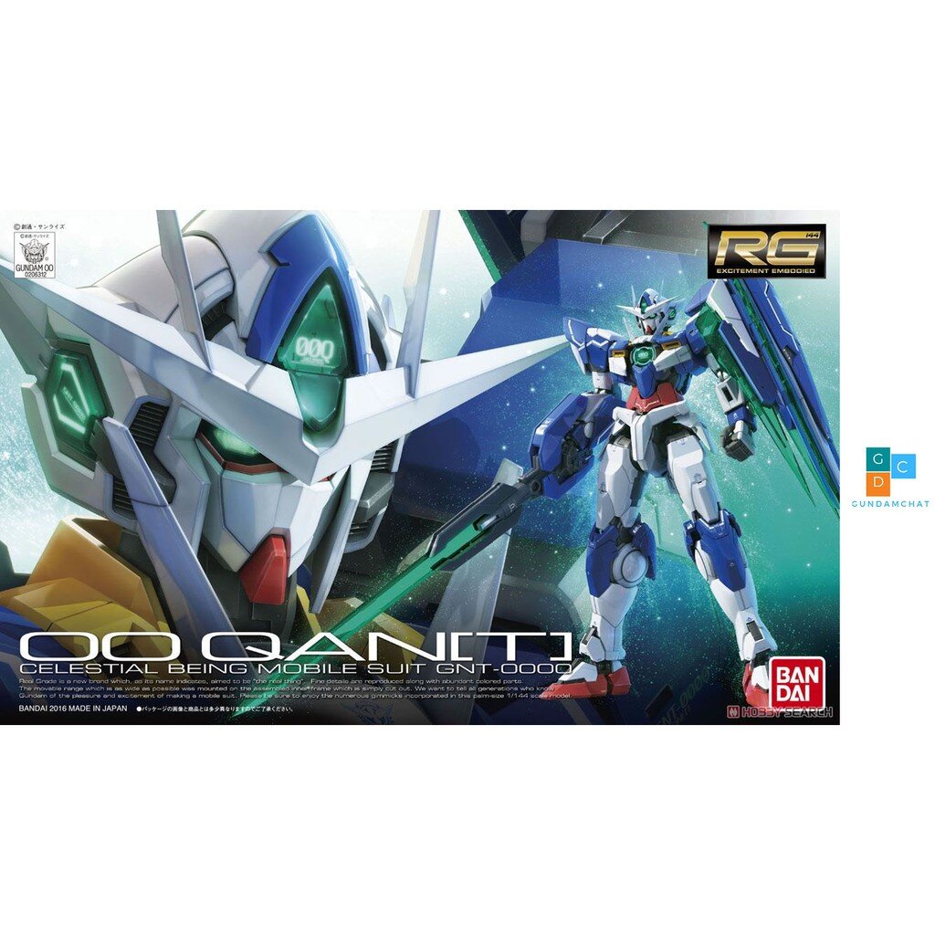 MODEL KIT RG 1/144 OO QAN T  BANDAI HOBBY