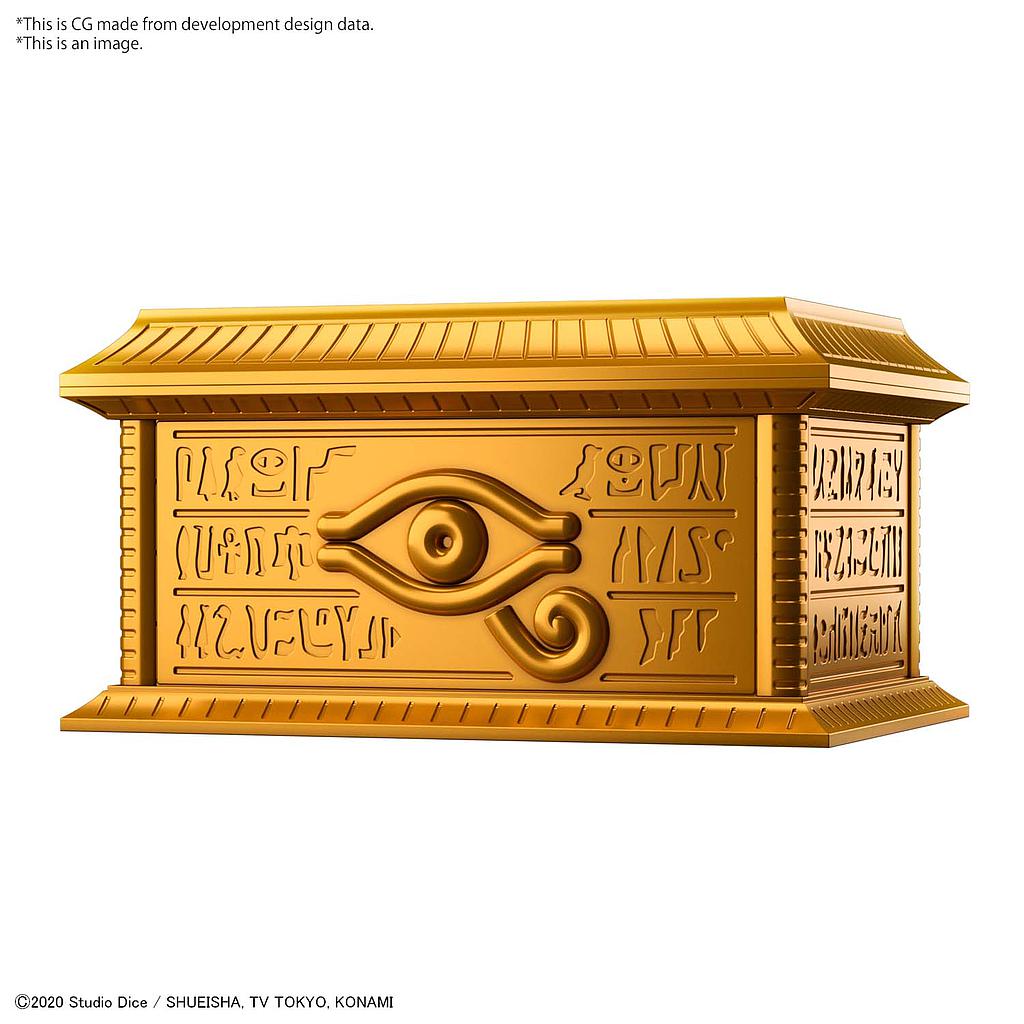 MODEL KIT GOLD SARCOPHAGUS FOR ULTIMAGEAR MILLENNIUM PUZZLE BANDAI HOBBY
