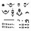 KIT ACCESORIOS 30MM 1/144 OPTION PARTS SET 7 CUSTOMIZE HEADS B BANDAI HOBBY