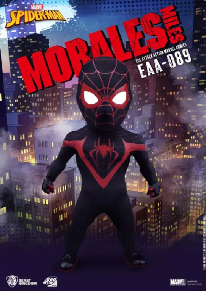 FIGURA ACCION EGG ATTACK ACTION 089 SPIDER MAN MILES MORALES MARVEL COMICS  BEAST KINGDOM