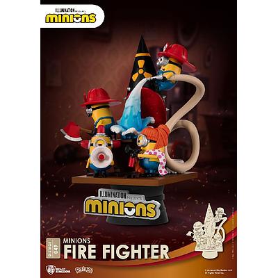 DIORAMA STAGE 049 MINIONS FIRE FIGHTER BEAST KINGDOM