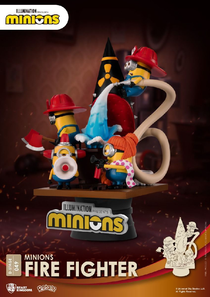 DIORAMA STAGE 049 MINIONS FIRE FIGHTER BEAST KINGDOM