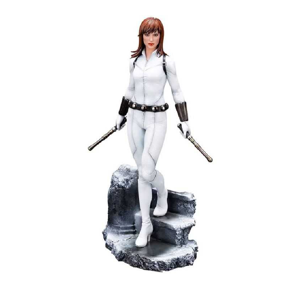 ESTATUA BLACK WIDOW WHITE COSTUME LIMITED EDITION ARTFX PREMIER MARVEL UNIVERSE KOTOBUKIYA