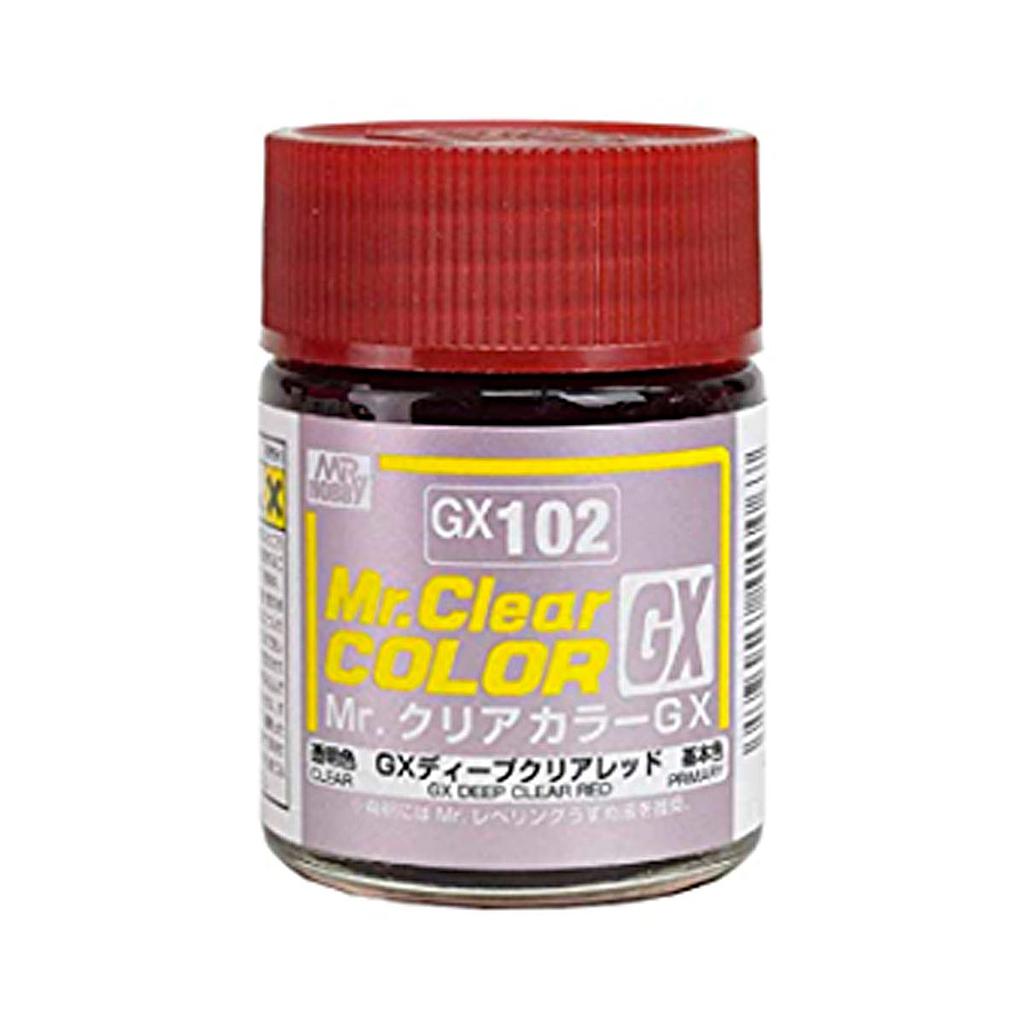 PINTURA GX102 MR.CLEAR COLOR GX DEEP CLREAR RED MR. HOBBY
