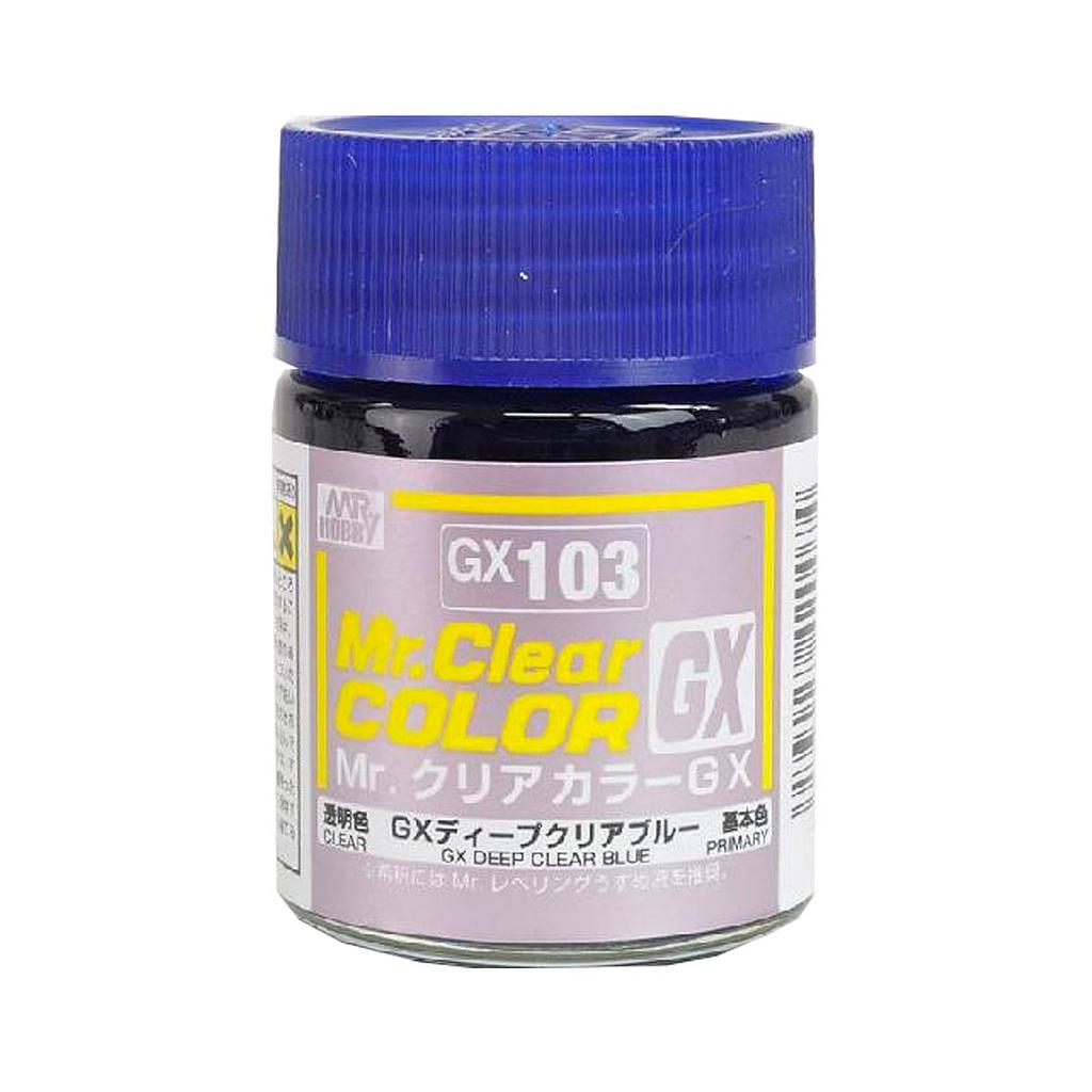 PINTURA GX103 MR.CLEAR COLOR GX DEEP CLREAR BLUE MR. HOBBY