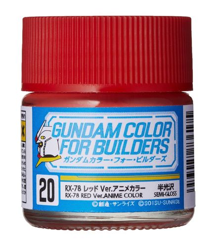 PINTURA UG20 RX 78 ROJO VER. ANIME COLOR MR. HOBBY