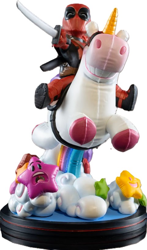 ESTATUA DEADPOOL X UNICORN Q FIG MAX ELITE DIORAMA QUANTUM MECHANIX