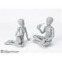 FIGURA ACCION S.H.FIGUARTS BODY KUN SCHOOL LIFE EDITION DX SET GRAY COLOR VER.  TAMASHII NATIONS