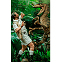 ESTATUA CLEVER GIRL DELUXE ART SCALE 1 10 JURASSIC PARK  IRON STUDIOS