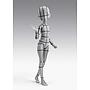 S.H.Figuarts BODY-CHAN -KEN SUGIMORI- Edition -WIREFRAME-(Gray Color Ver.) TAMASHII NATIONS