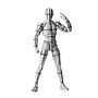 S.H.FIGUARTS BODY-KUN-SPORTS- EDITION-WIRE FRAME- (GRAY COLOR VER.) TAMASHII NATION